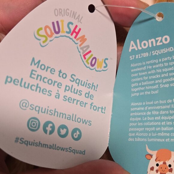 NWT SQUISHMALLOWS ALONSO the COW-NWT - Picture 11 of 12
